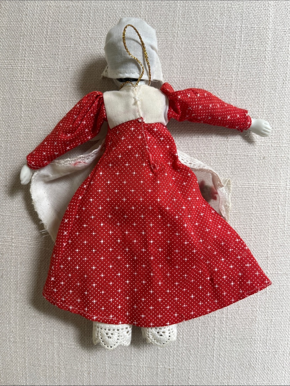 Vintage Porcelain Doll Ornament - Picture 2 of 3